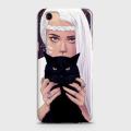 Trendy Wild Black Cat Case For Oppo A83. 