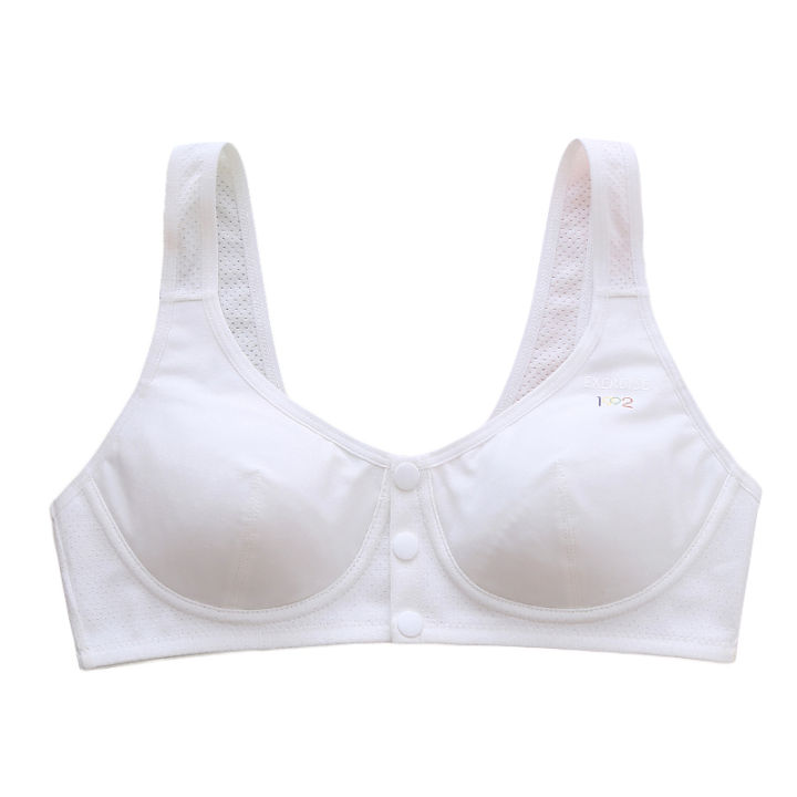 Cotton front buckle girls underwear thin section middle school students puberty vest junior high school 14-year-old high school students bra