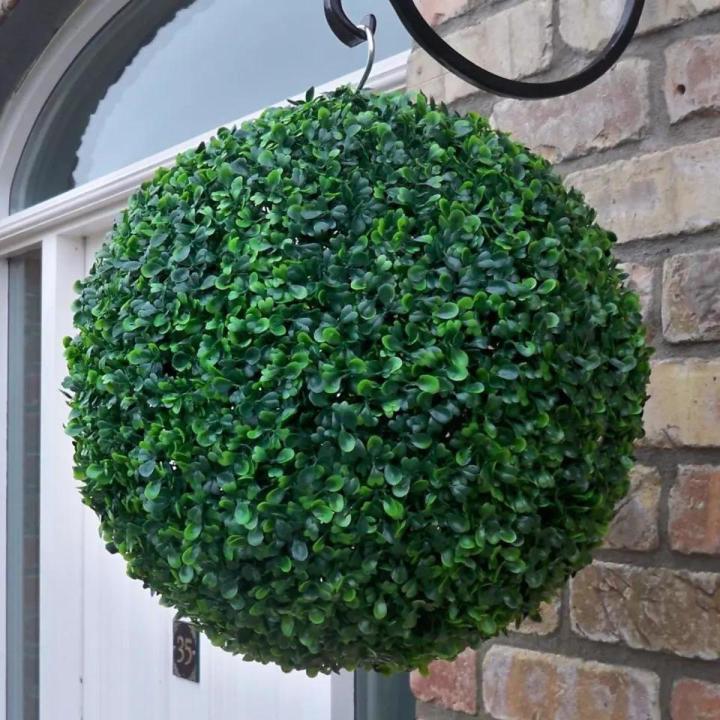 Artificial Plastic Milan Grass Boxwood Kissing Ball for Garden Home Decor Wedding Christmas Bar Party Supplies