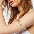 Fish Bone Arrow Bracelet Bangle Silver Golden Bracelet for Women. 