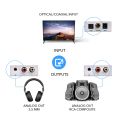 OREI Digital to Analog Audio Decoder, Convert Decode Dolby Digital Audio SPDIF/Coaxial 5.1-Channel Input to RCA L/R/3.5mm Headphone Output Converter (DA34). 