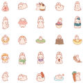 50pcs Japanese Cute Rabbit Cartoon Stickers Luggage Guitar Decorative Sticker. 