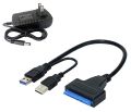 SATA III Dual USB 3.0 Cable USB 3.0 to SATA Cable with 22 Pin Sata to USB Adapter Support for Up to 5 Gbps 3.5-inch external SSD HDD for PC USB to Sata Data Cable, 2.5/3.5 Inch USB3.0 Easy Drive Cable Sata Hard Disk Adapter Cable, Hard Drive CD ROM DVD RO. 