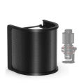Professional upgrade microphone pop filter shield, microphone pop filter, U-shaped windscreen mask, metal mesh mic windscreen for studio. 