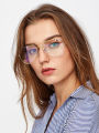 Fashion glasses for girls - Aviator style. 