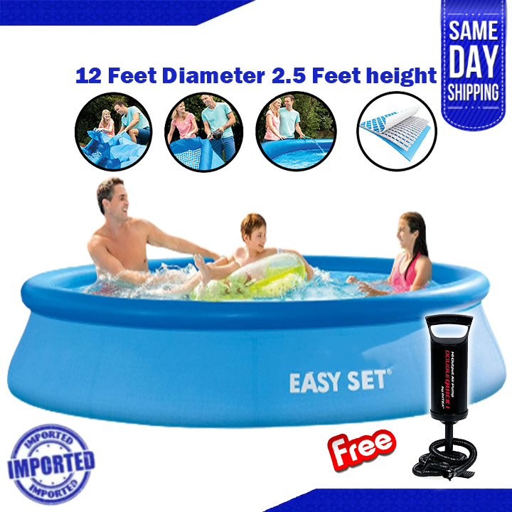 Easy%20Set%20Swimming%20Pool%20For%20Adults%20+%20FREE%20Air%20Pump%20Diameter%2012%20Feet%20Depth%202.5%20feet%20Model%20(28130)%20-%20Image%202