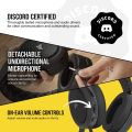 CORSAIR HS60 PRO 7.1 Virtual Surround Sound & Bass Gaming Headphone/Headset with USB DAC - Works with PC, Xbox Series X, Xbox Series S, Xbox One, PS5, PS4, and Nintendo Switch, Comfortable Ear Cushions, Carbon Black Color. 