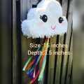 Cloud Shape Empty Pinata on Unicorn theme for Kids / Children Birthday Parties events. 