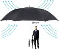 Umbrella Windproof Strong 54/62/68 Inch,Extra Big Golf Umbrellas Automatic Open - Gents Umbrella Double Canopy. 