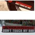 Warning Sticker for bike. 