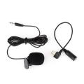 3.5mm External Microphone Clip On Mic + Mini USB Cable Adapter for GoPro Hero 3 3+ 4 Camera for Go Pro Accessory. 
