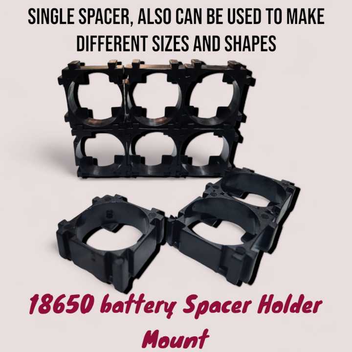 Cell Holder 18650, battery spacer and holder (20 Pcs) | Daraz.pk