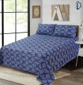 Jacquard Bedsheet Set - Bed Sheets with Pillowcase - DOUBLE/QUEEN BED (96 x 94 Inches). 