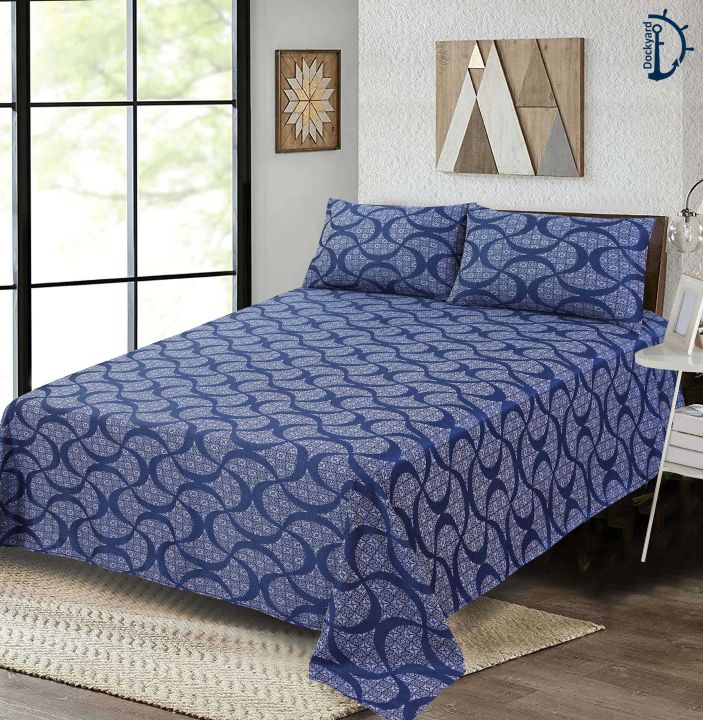 Jacquard%20King%20Bedsheet%20Set%20-%20Bed%20Sheets%20with%20Pillowcase%20-%20KING%20BED%20(102%20x%2094%20Inches)%20-%20Image%205