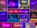 Personalized LED Neon Sign Custom Name Light for Room Decor, Wall Art, and Special Events - Multi-Color & Sizes. 
