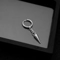 【Pocket king VOX 】N ES Titanium steel awl earrings chain awl personality neutral style male and female couple steel earrings ear clip wholesale. 