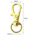 100 Pcs Swivel Clasps Lanyard Snap Hook,Metal Swivel Lanyard Snap Hook Lobster Claw Clasp galactic & aurum. 
