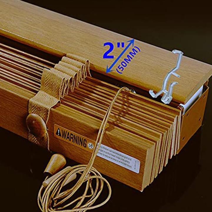 Valance Clips for Window Blind,Horizontal Faux & Wood Blinds Parts
