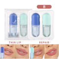 2Pcs Set of Hydrating Plumping Lip Oil Mini Capsule Lip Gloss. 