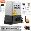 Tuya WiFi Sliding Gate Motor 370W 800KG | Smart Automatic Opener with 4 Metal Racks, Photocell Beam Sensor & Strobe Light | Remote + App Control. 