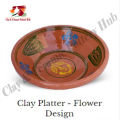 Clay Serving Platter | Making of floor bending | Flower Design | Clay Crockery Pots | Earthen Crockery Pots | Terracotta Crockery Pots. 