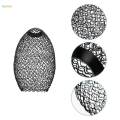 Metal Pendant Lamp Shade Wrought Iron Wire Lampshade for Cafe Decoration Oval. 