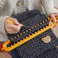 1 Set Scarf Knitter Rectangle DIY Handmade Knitting Loom Scarf Sweater Hat Shawl Stitching Knitter Handmade Craft Weaving Tool. 
