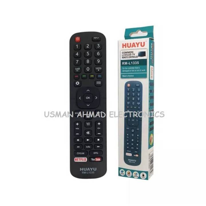 Universal HISENSE Remote for Smart LED TV with NETFLEX & YouTub Button