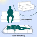 3- Seater Sofa Cum Bed | Folding Sofa Cum Bed | Jacquard Fabric | 3- Seater & 2- Sleeper. 