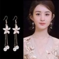 Korean style temperament long long tassel earrings ear hook fashion earrings Fashion Simple Trend Women Jewelry Earrring. 