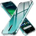 For Nokia 2.3 Back Cover Shockproof Transparent Soft TPU Silicone Protector Phone Case with Shock Absorption Bumper Corners. 