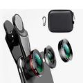 Phone Camera Lens, 0.6X Super Wide Angle Lens, 4K HD Super 15X Macro Lens,  Fish Eye Lens  180* 2 in 1, 2Clip-On Cell Phone Lens Attachment Kit for iPhone, Samsung, PC, Other Smartphones.. 