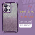 【Skimpy】For Redmi 15C 4G Phone Case Transparent Lens Protector Durable Lightweight Non-slip Glitter Protective Case. 