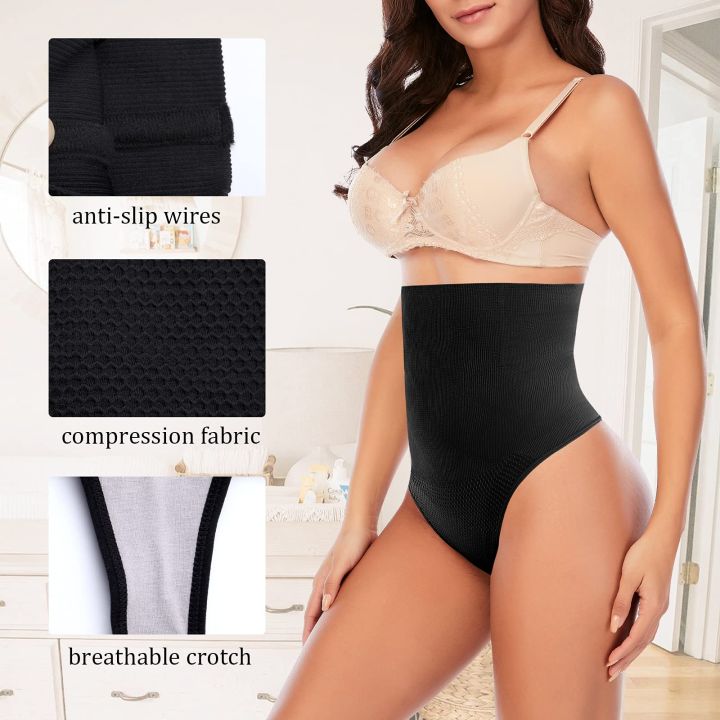 Women%20Shapewear%20Tummy%20Control%20Panties%20High%20Waisted%20Body%20Shaper%20Slimming%20Briefs%20Underwear%20-%20Image%209