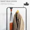 Garment Rack with 2-Tier Shelves, Clothes Coat hanger, Clothing Hallstand Coat shoes organizer storage rack trolley 2-in-1 ,In best and original quality. 