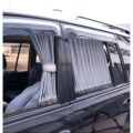2Pc Universal Car Reling Side Window Curtain Grey Reelling Curtain. 