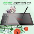 VEIKK A50 10 x6 Inch Drawing Tablet Graphics Digital Tablet Android Windows MAC with 8192 Level Battery-Free Pen. 