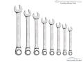 Spanner Set Heavy Duty, Double Side Opened Wrench Fix Chabi Pana Set 8-Piece 6/7/8/9/10/11/12/13/14/15/16/17/18/19/20/22 Nickel Plated. 