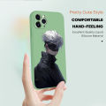 Hontinga for Infinix Hot 30i Back Cover Handsome Satoru Gojo Design Phone Case Square Soft Liquid Silicone Mobile Cover. 