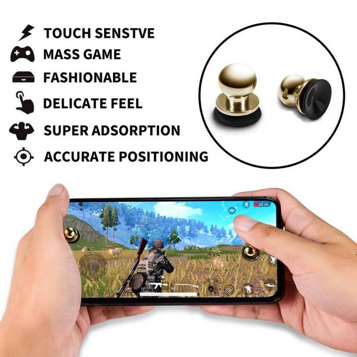 X13 PUBG Mobile Phone Screen Metal Joystick Trigger Button Suction Cup