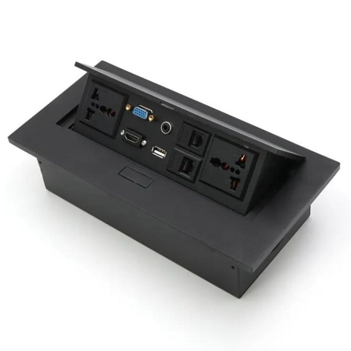 Technology%20Box,%20Conference%20Table%20Connectivity%20Hydraulic%20Pop%20Up%20Box%20Power%20Center%20without%20Wire%20-%20Image%203