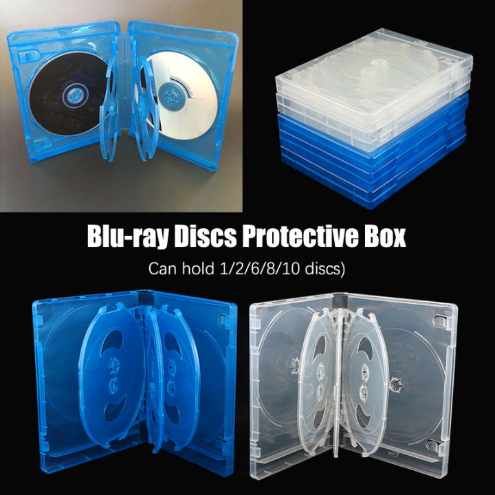CD Case CD Storage Box 1Pc Blu-ray Replacement Game Cases Protective Box For PS4 PS5 CD DVD Discs Storage Bracket Box Hudduo