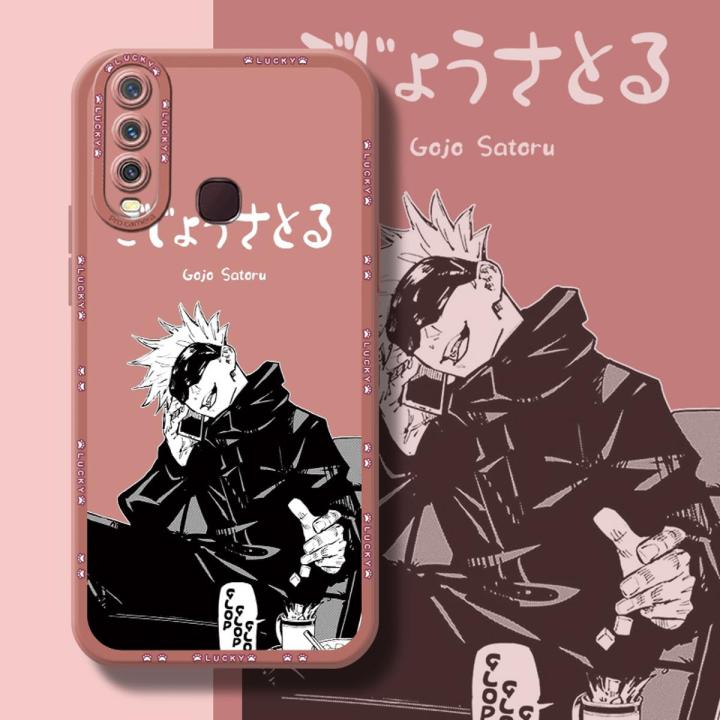 chenyyka For vivo y17 Case Popular Gojo Satoru New Design Thin Pattern Shockproof Square Edge Softcase Silicone Casing Full Cover Angel Eye Camera Protection Cases