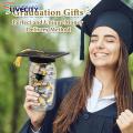 Graduation Keepsake Jar Graduation Money Jar Kit Transparent Congrats College High School Hat Cash Bottle Decoration Party Supplies Diy Centerpieces Graduation Jar Gift. 