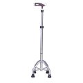 Imported Aluminum Quad Cane Four Feet Adjustable Crutch Walking Stick -Light Durable height Adjustable. 