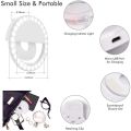 Rechargeable Mobile Selfie Ring Light Portable Mini Selfie LED Lamp Ring Light For Mobile Phones Ring Light With Charging Cable For TikTok and Photography Brightness Adjustment Selfie Light With LED Camera Photography Flash Light for Smart Phones. 