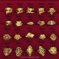 Simple Designs Jewelry Men Rings Plated Gold Rings Jewelry Women 24K Saudi Arabia Adjustment Wedding Ring. 