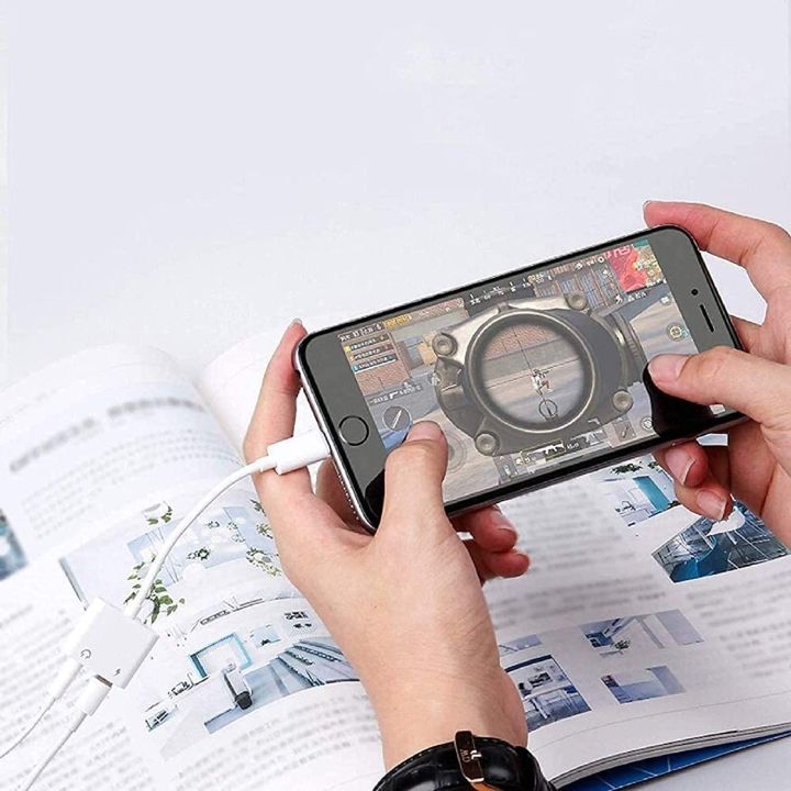 Headphone%20Adapter%20for%20iPhone%202%20in%201%20to%203.5%20mm%20AUX%20Audio%20Dongle%20Accessories%20for%20Headphones%20Compatible%20with%20iPhone%207/7Plus/8/8Plus/X/XS/11/12/Pro%20Max/iPad,%20Supports%20%20iOS%2012%20or%20later%20-%20White%20-%20Image%205