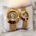 Golden Color Watches For Men & Women. 
