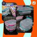 Premium Kitchen Essentials - PACK OF 2 Multipurpose Oven Safe Airtight BPA-Free Food Storage Containers Set with 4-Side Hinged Locking Snap Lids - 1400ml Capacity. 